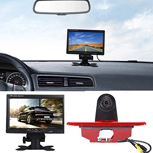 Brake Light Reversing Camera + Rear View Mirror Monitor - Night vision 628 x 586 pixels