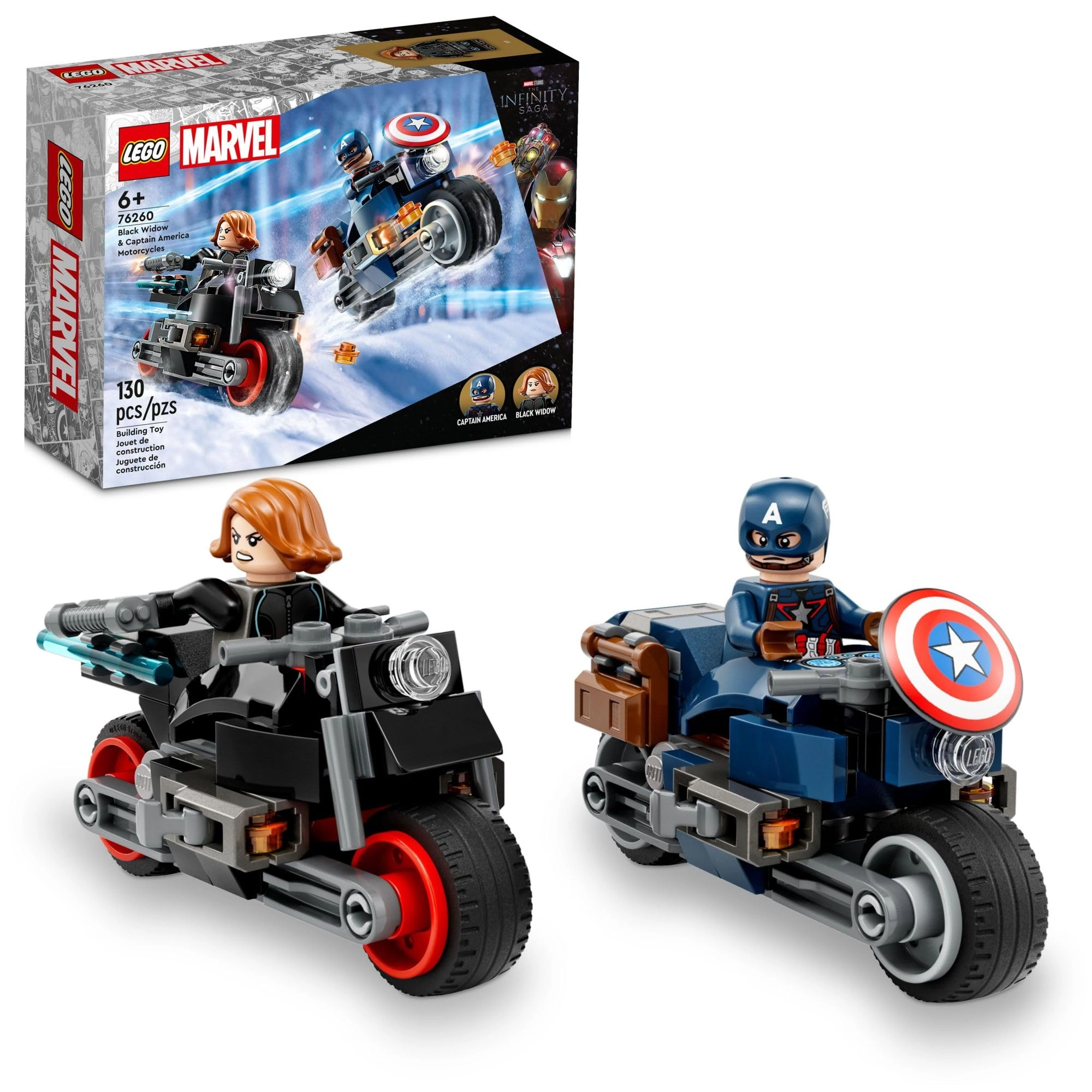 Marvel Black Widow & Captain America Motorcycles (76260)