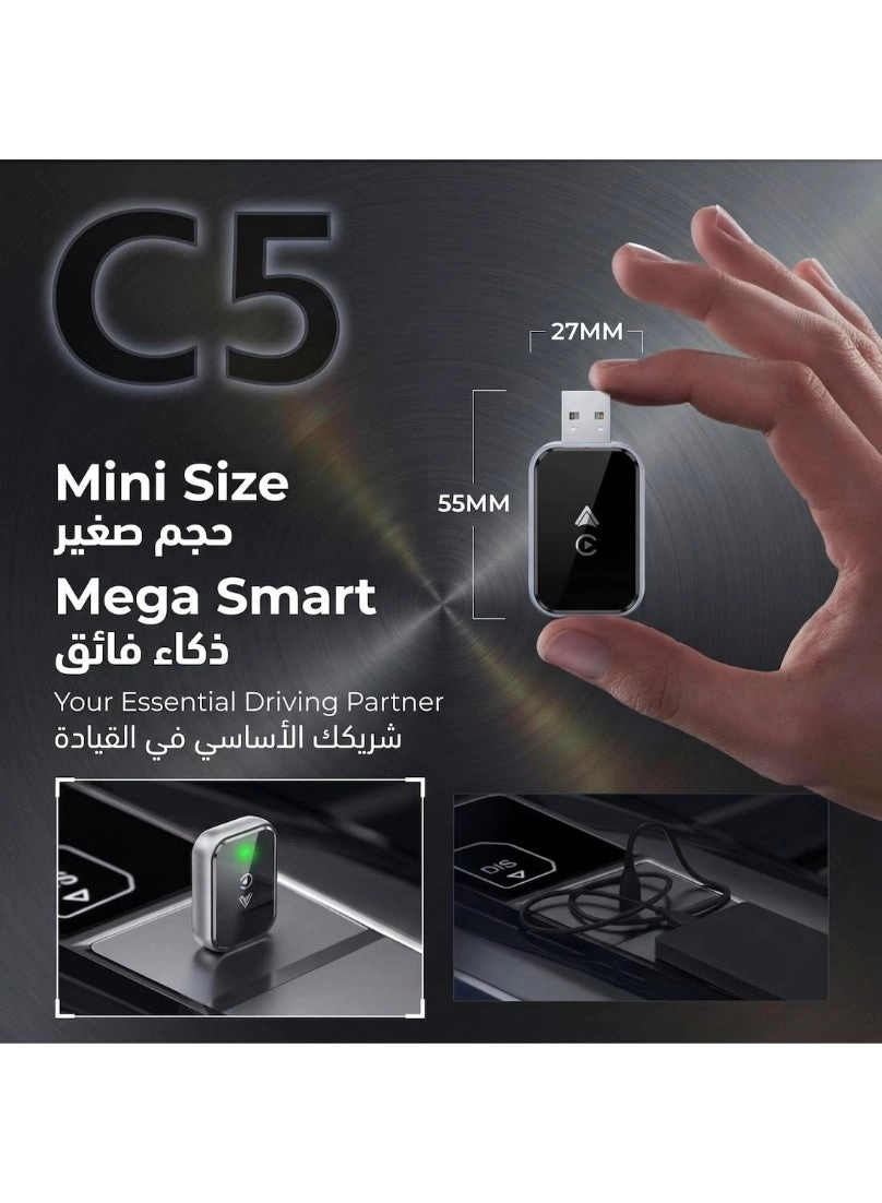 Wireless CarPlay & Android Auto Adapter - 2-in-1 USB-C