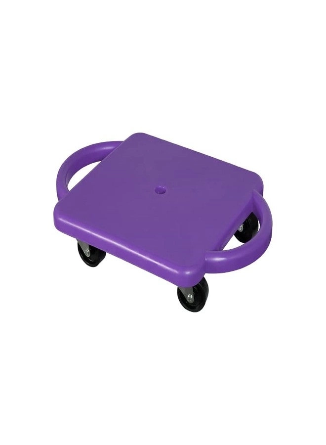 GISCO Sitting Scooter Board - Handles Plastic Purple