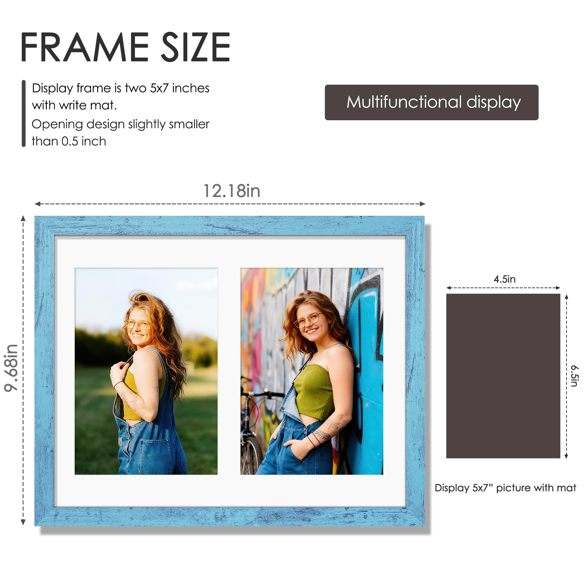Double 5x7 Picture Frame