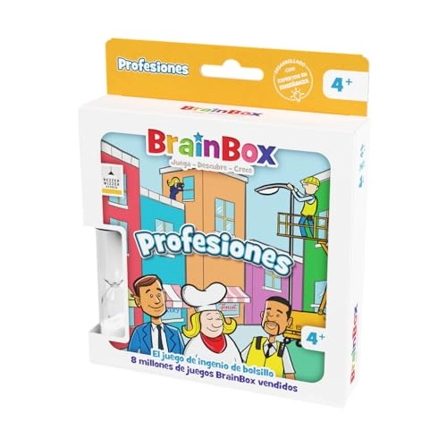 BrainBox Pocket Professions - Card Game (Spanish)