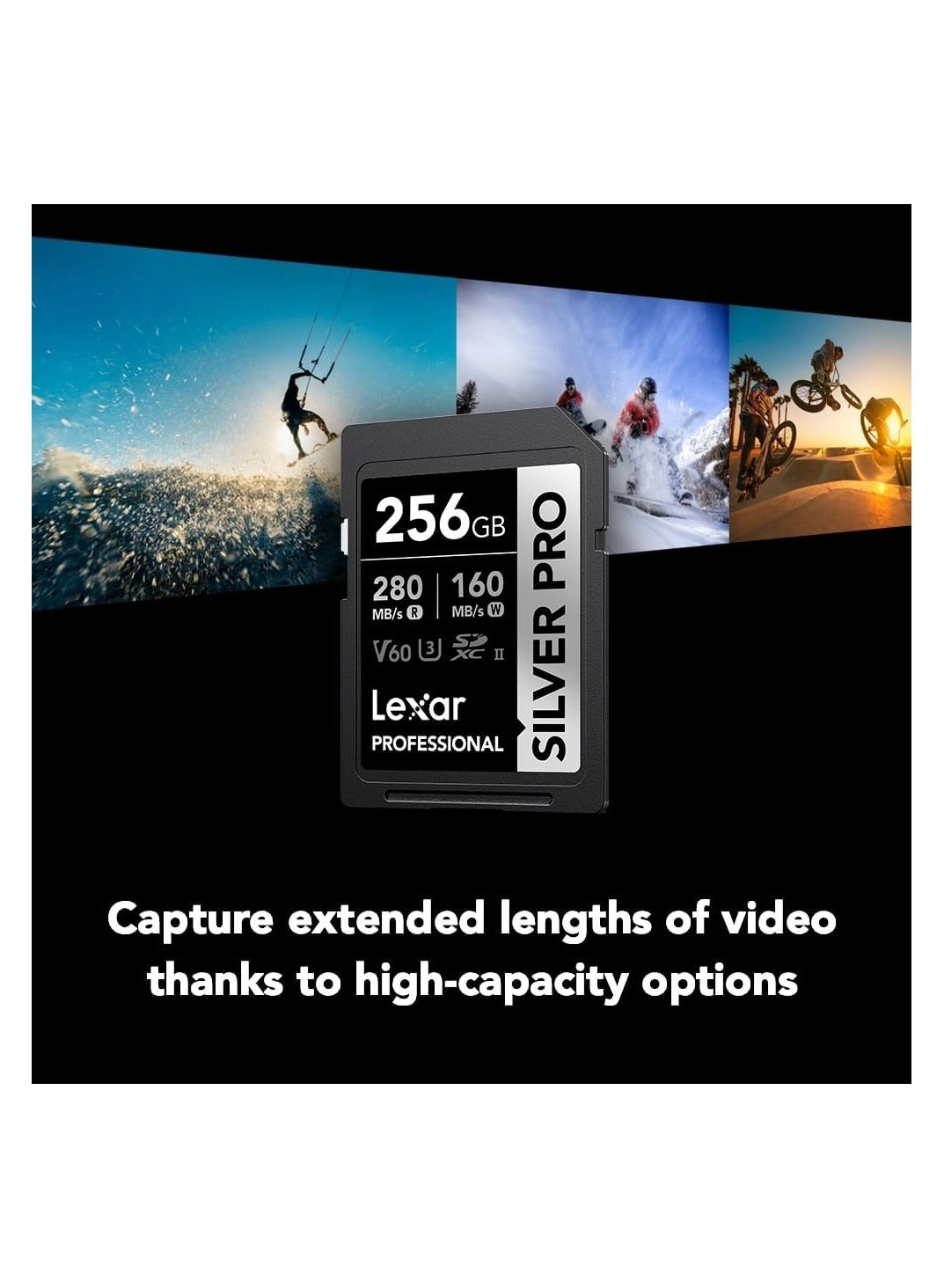 Professional Silver Pro SDXC UHS-II U3 256GB