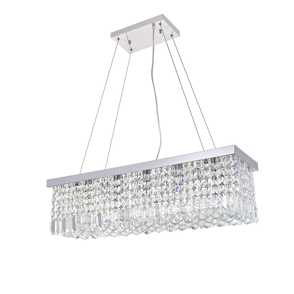 Modern Crystal Chandelier - Dimmable