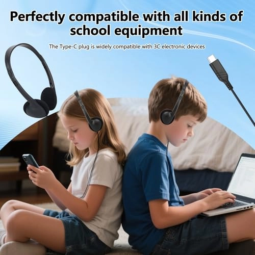 USB Type C Kids Wired Headphone Pack