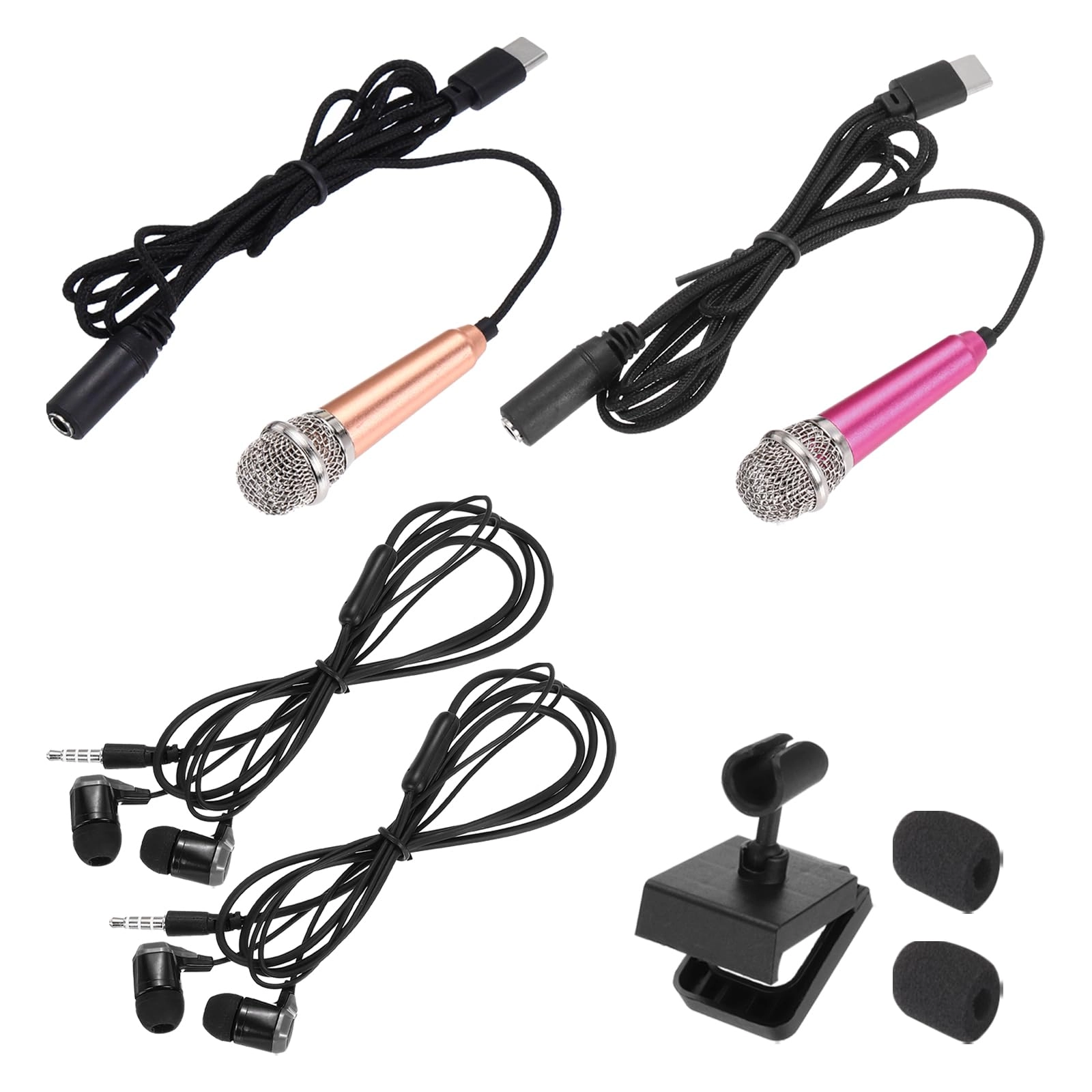 Mini Microphone USB+3.5mm-Mini-Jack Microphone