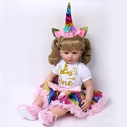 Rebirth Baby Doll - 48cm/58cm Silicone Limbs Cloth Body Panda Clothes Gift Set