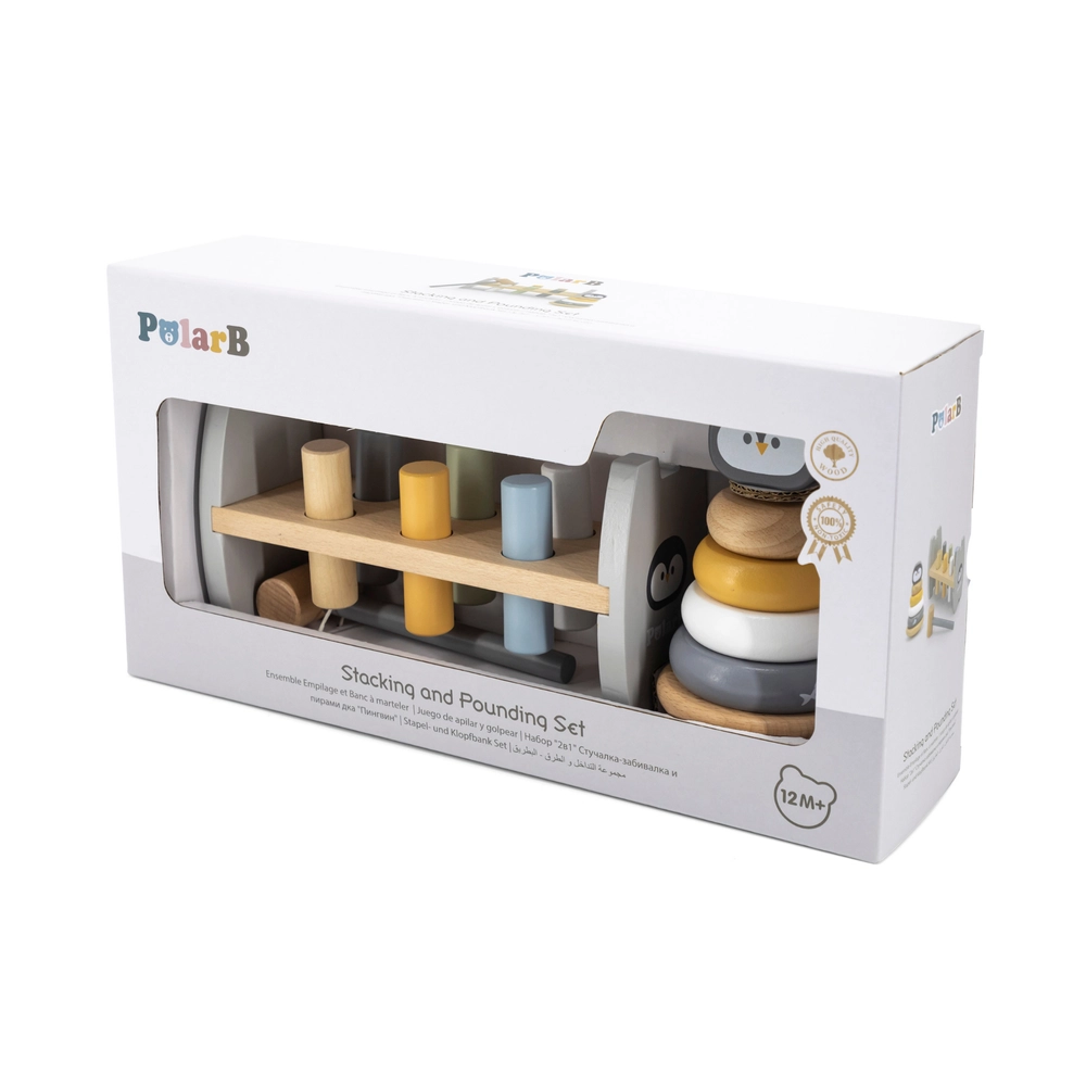 Penguin Stacker And Pounding Bench - Suitable for 12 months and above