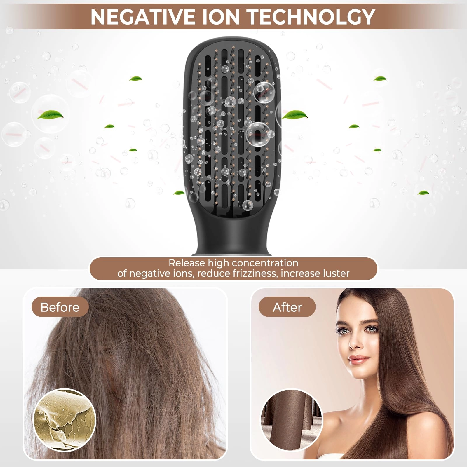 5 in 1 Blow Dryer Brush - 800 watts Royal Blue