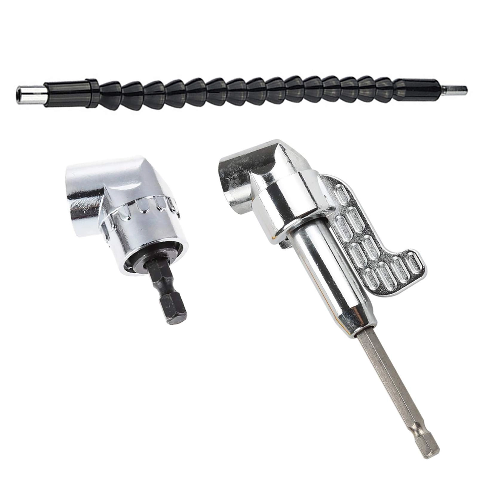 SEIWEI Right Angle Drill - 105 Degree + Flexible Angle Extension Bit - 11.6 inches