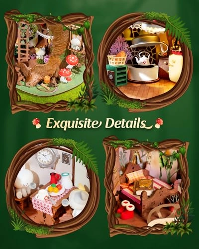 Fairytale Tree House - 3D Wooden LED Lighting