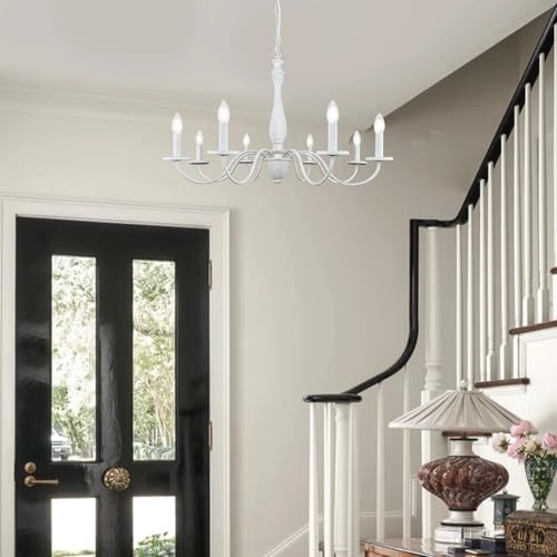 8 Lights Chandelier - Dimmable