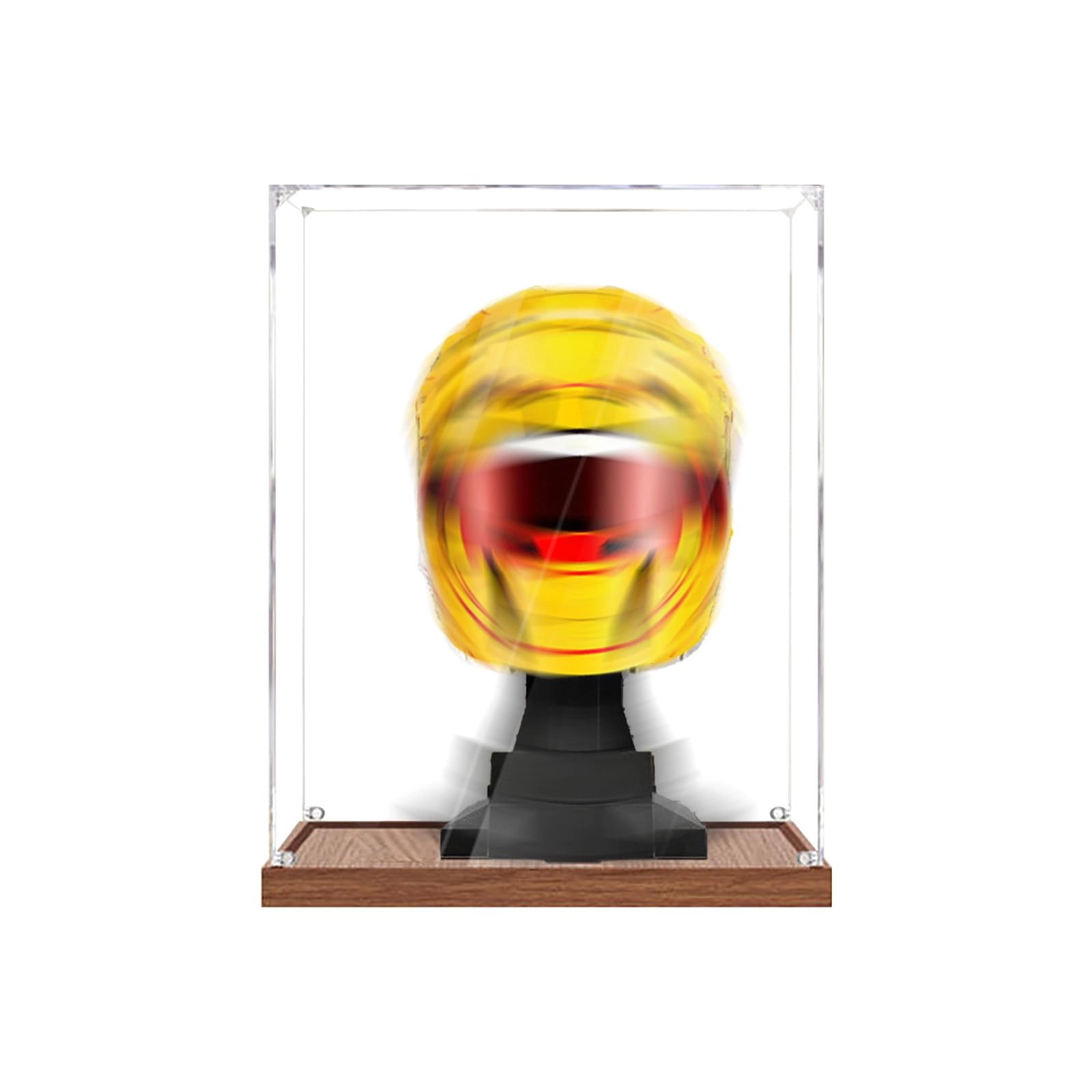 LeafLane Acrylic Display Case for LEGO 43022 Lewis Hamilton Helmet - 15 x 15 x 20 cm Thick Durable Acrylic