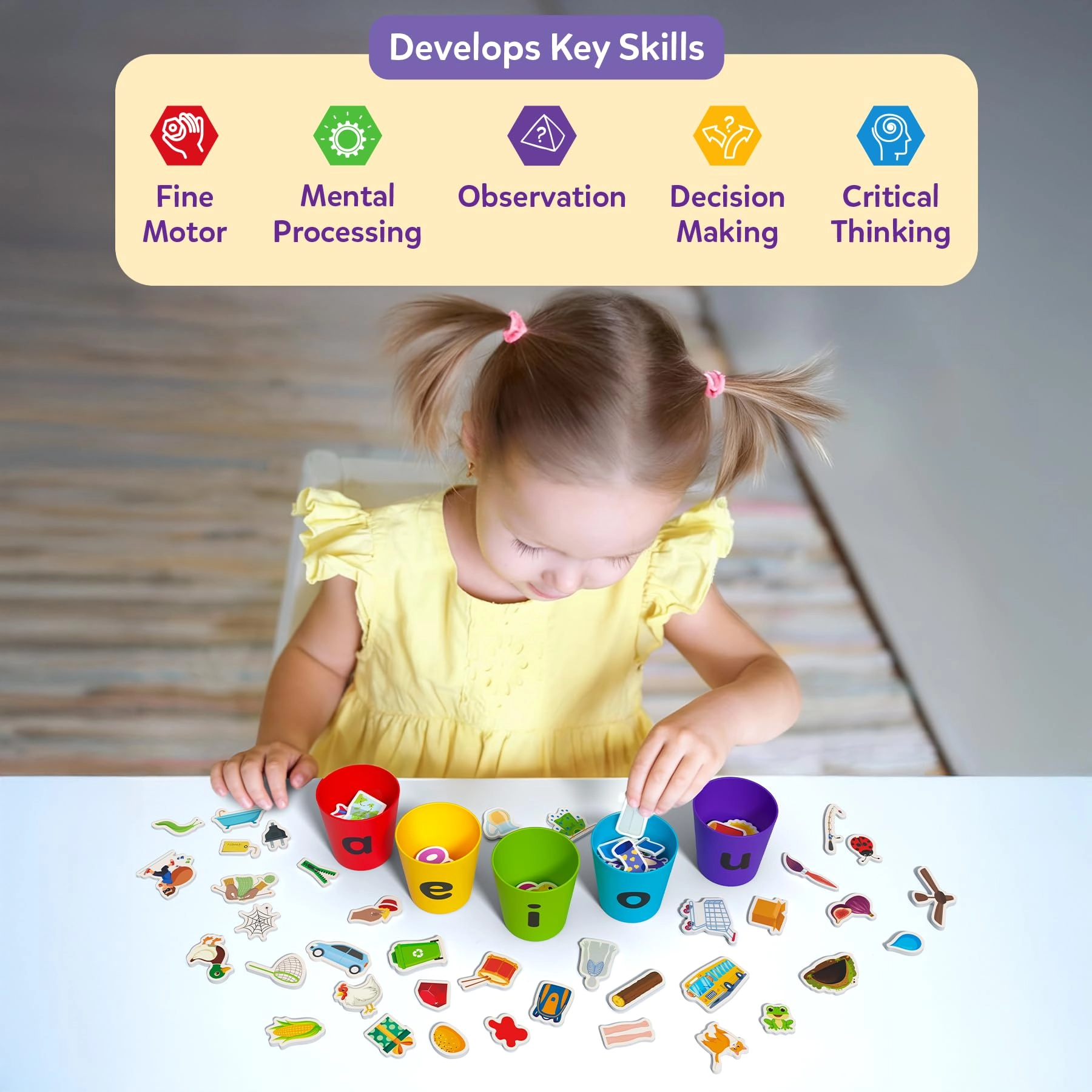 Phonics Sorter - Ages 4, 5, 6, 7 100+ pieces