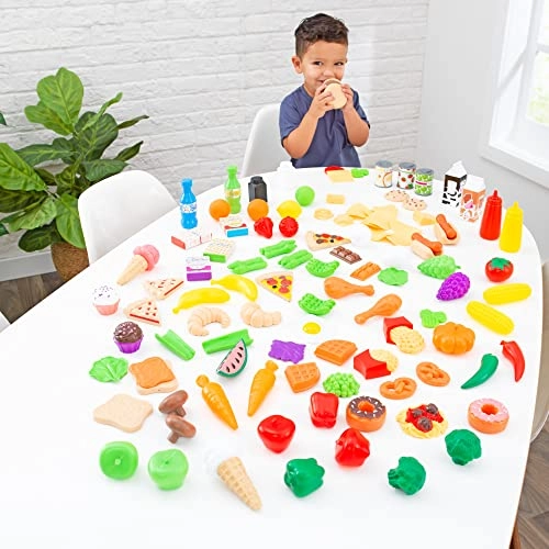 Deluxe Tasty Treats Pretend Play Food - 115 pieces (DBT-63330)