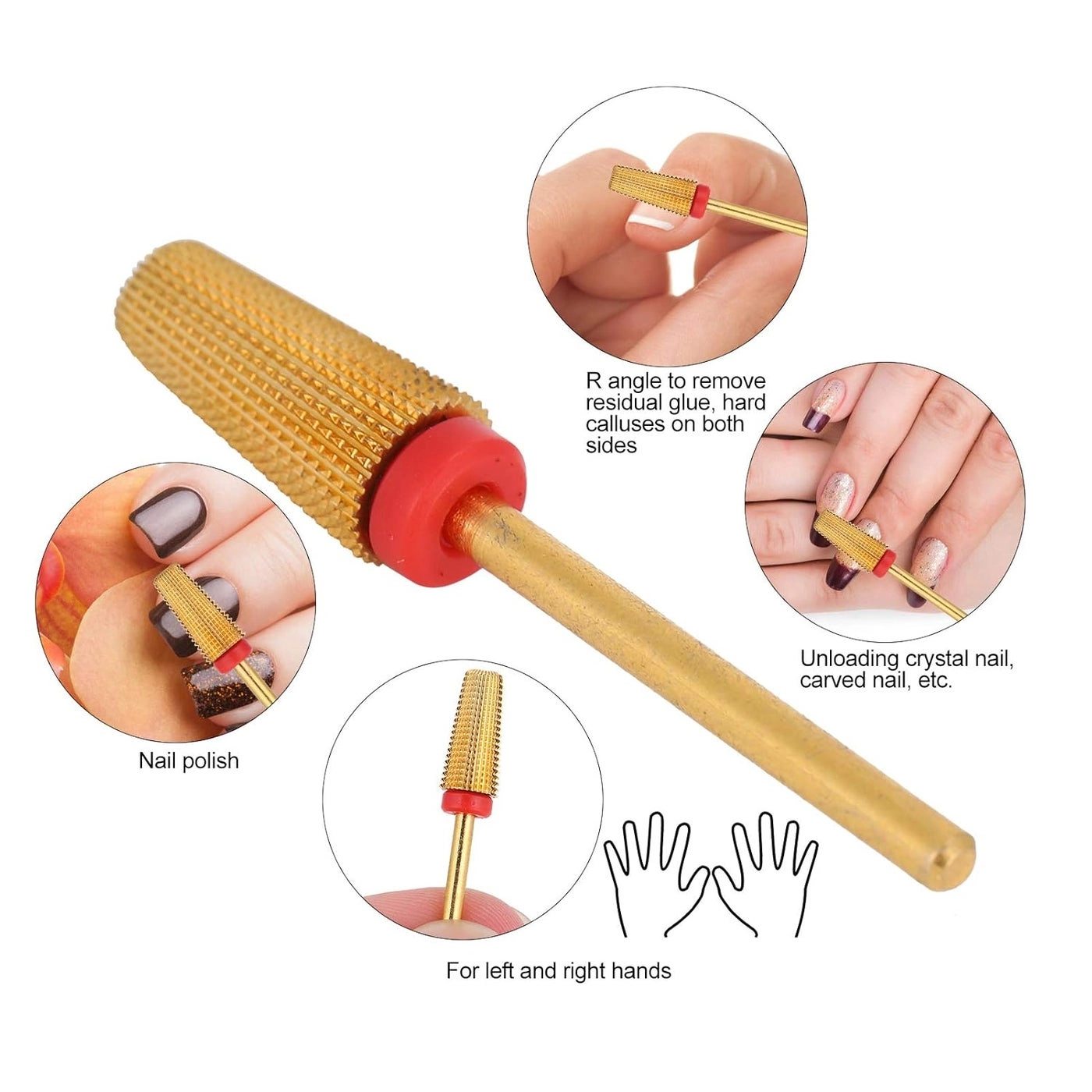 Nail Drill Bits - Tungsten Alloy 1 piece(s) 2.35 millimeter