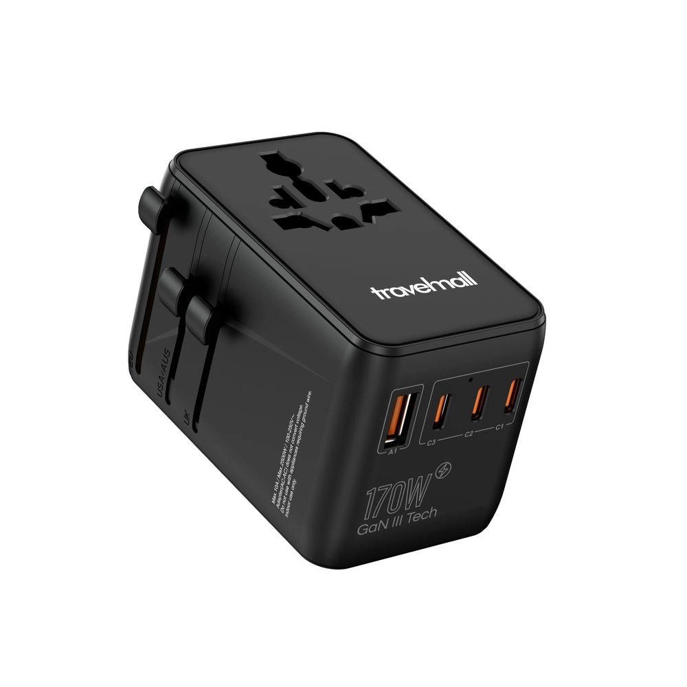 Travelmall Universal Trvel Adapter - Australia, Europe, the UK, and the US 170W