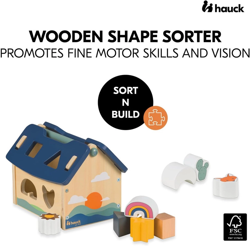 Sort'n'Build Shape Sorter - Suitable for 6 Months & Above. 8 piece(s)