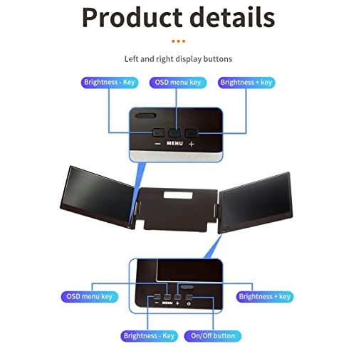 Triple Portable Monitor - 1920x1080P