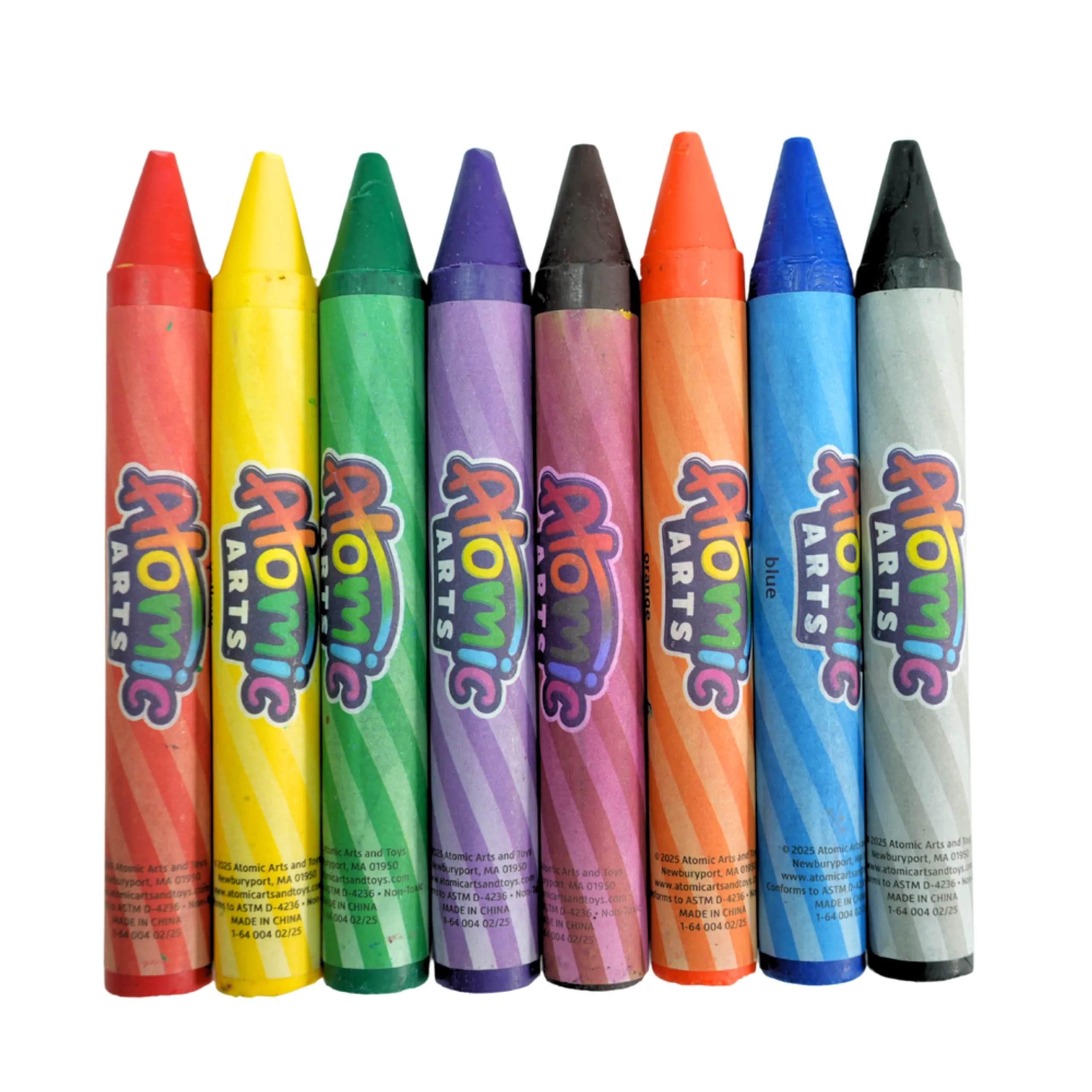 Atomic Arts Jumbo Crayons - 8 Pcs
