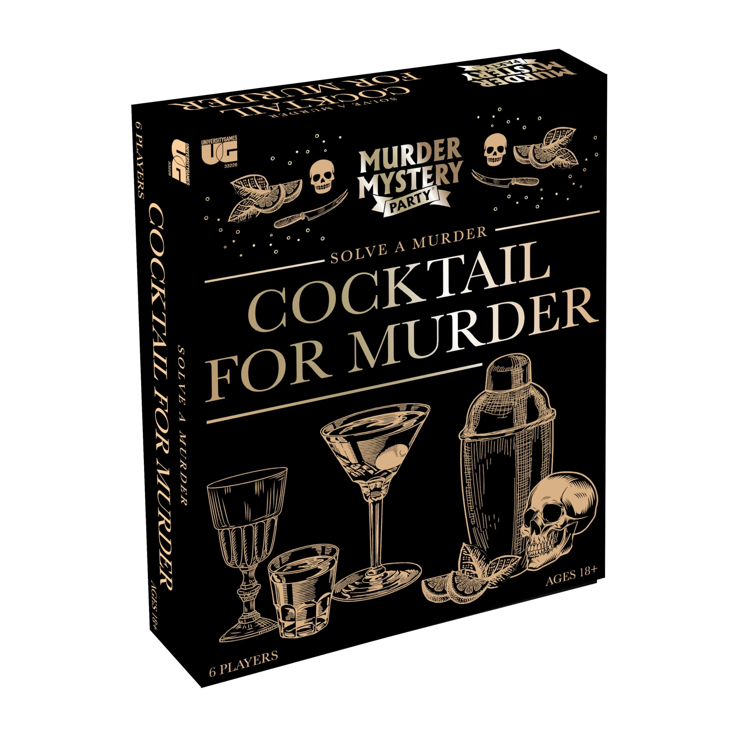 Murder Mystery Party Cocktail for Murder - English 16 years and up