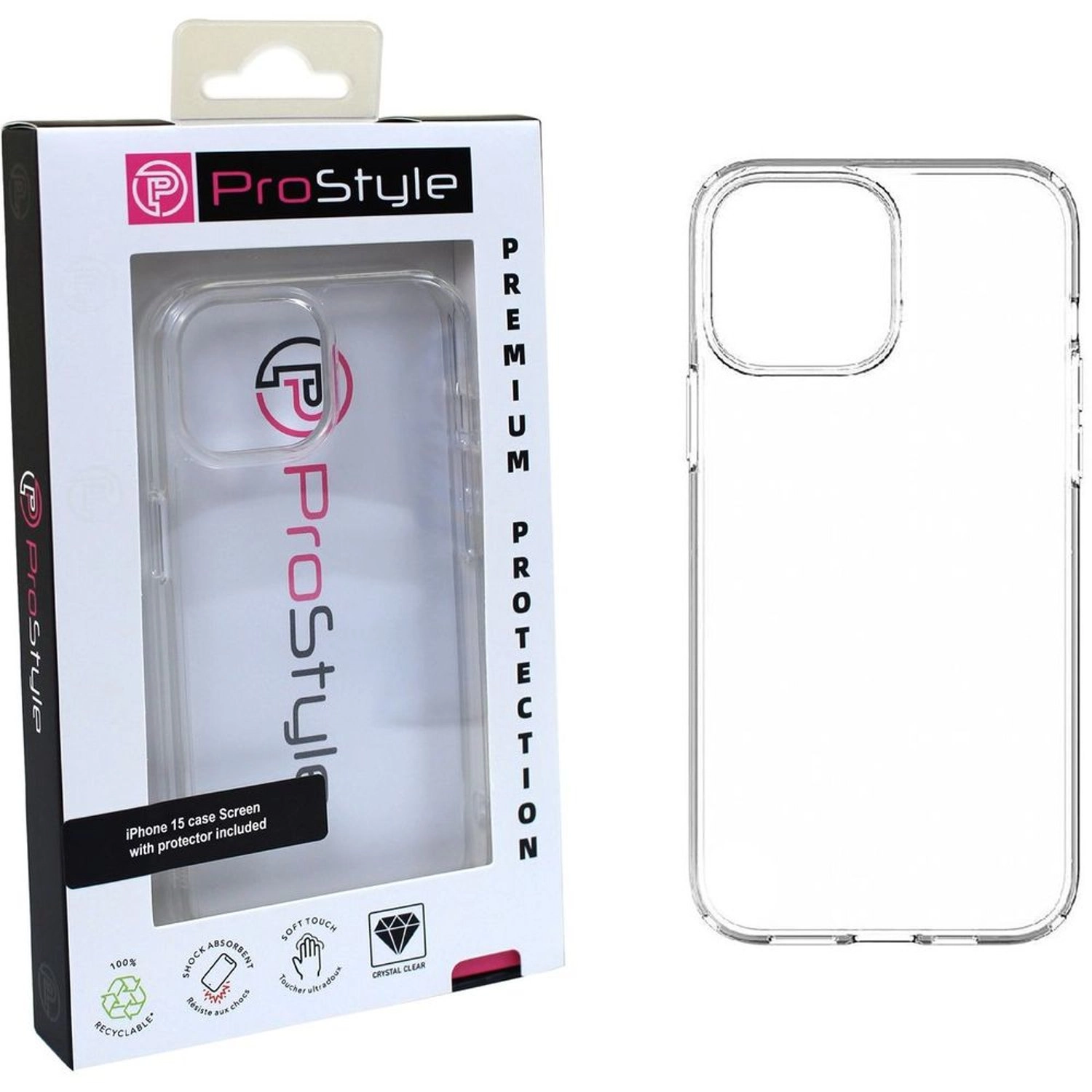 Clear Screen Protector for iPhone 15