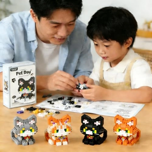 Cat Building Blocks - 4 pcs