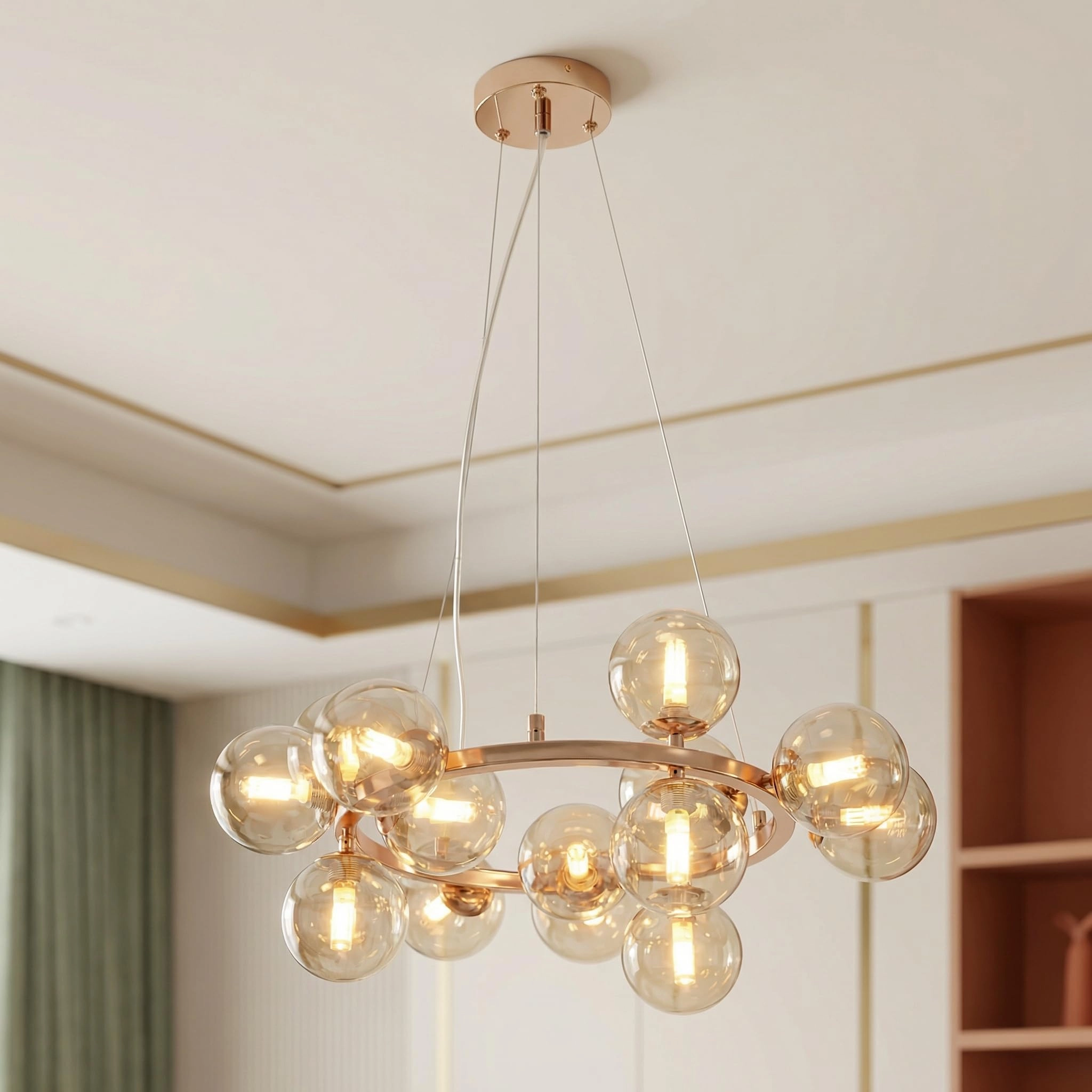 YATAI LIGHTING Bubble Glass Pendant Chandelier