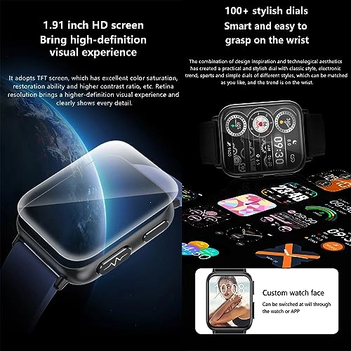 Blood Glucose Smart Watch - ECG HRV 20 Sports Modes