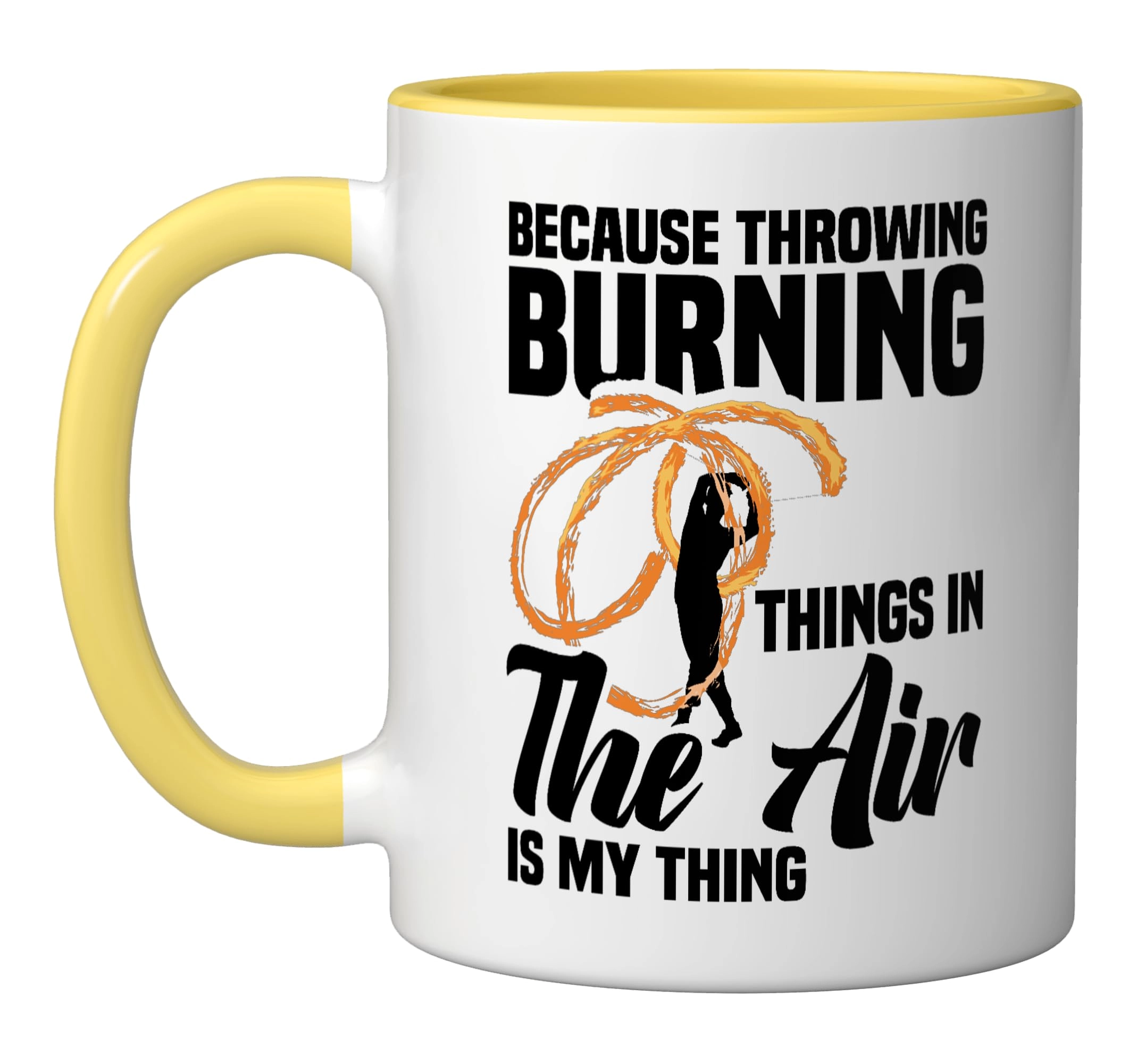 Merch on Demand Fire Spinner Fire Poi Balls Dancing Equipment Fire Artist Ceramic Mug