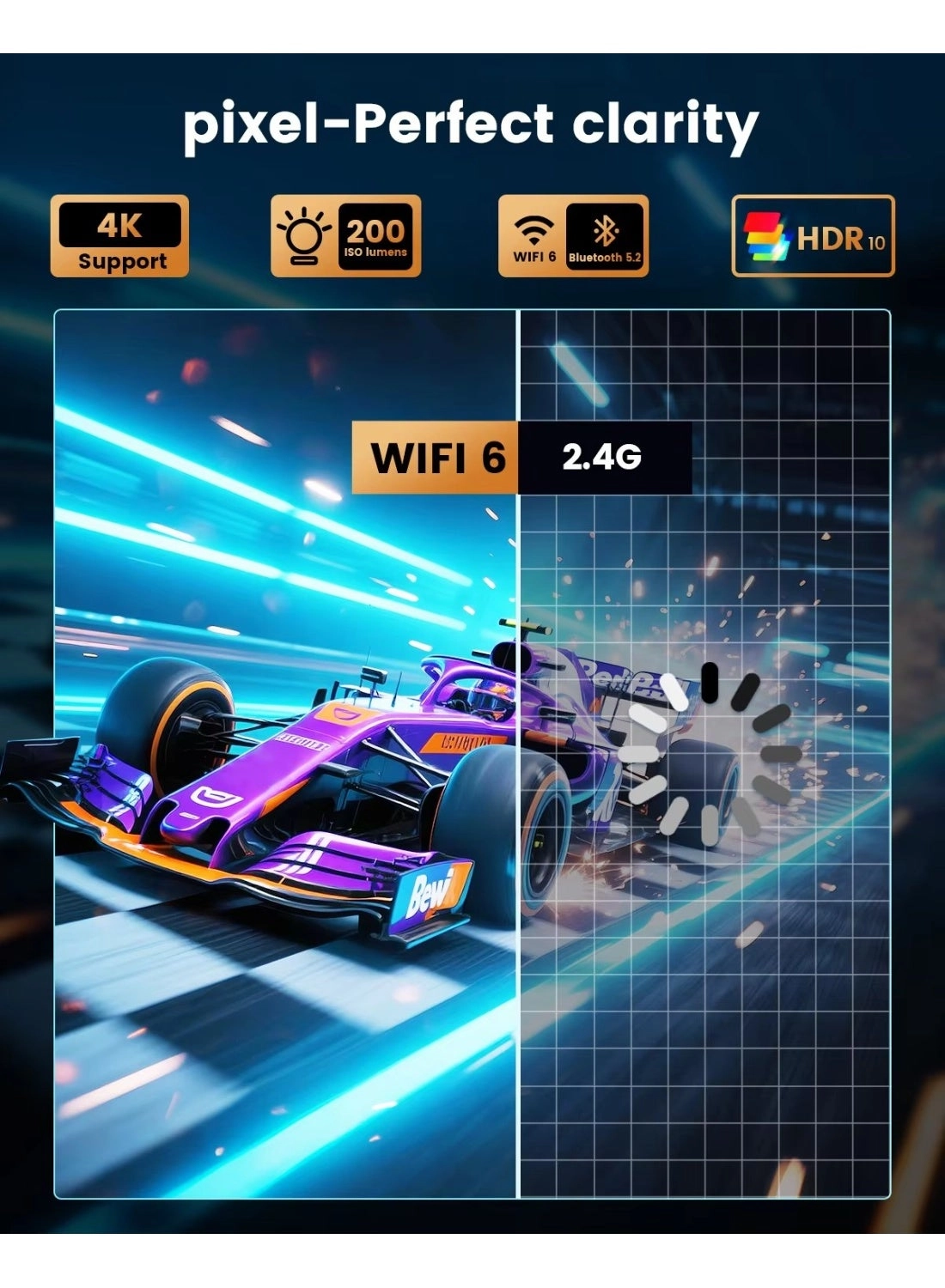 Smart LCD LED Projector