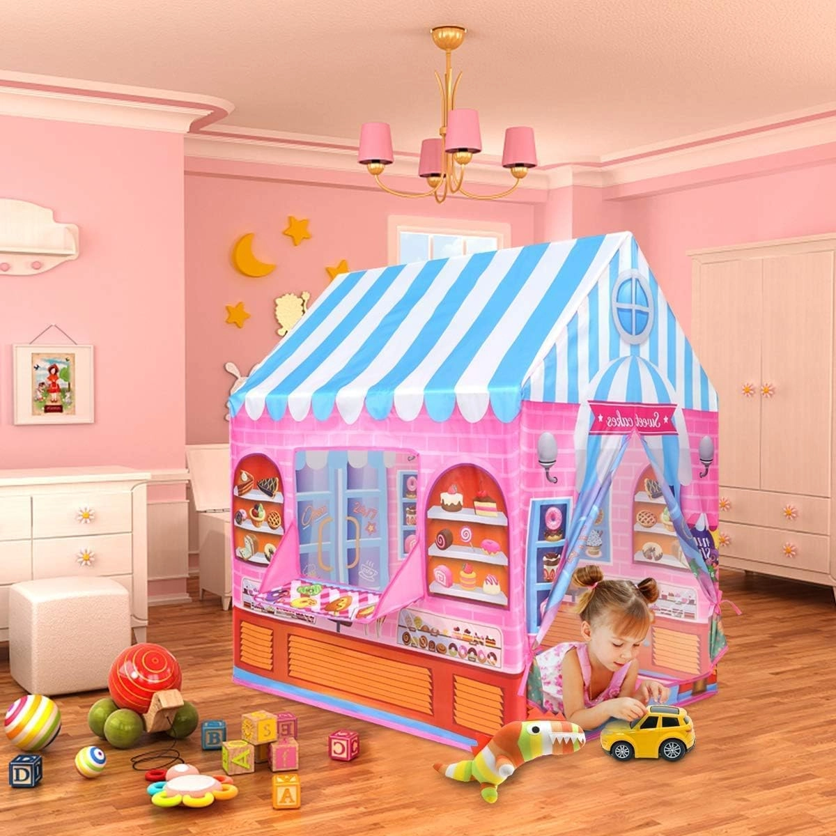 Candy Castle Playhouse - 93*69*103CM Multicolor