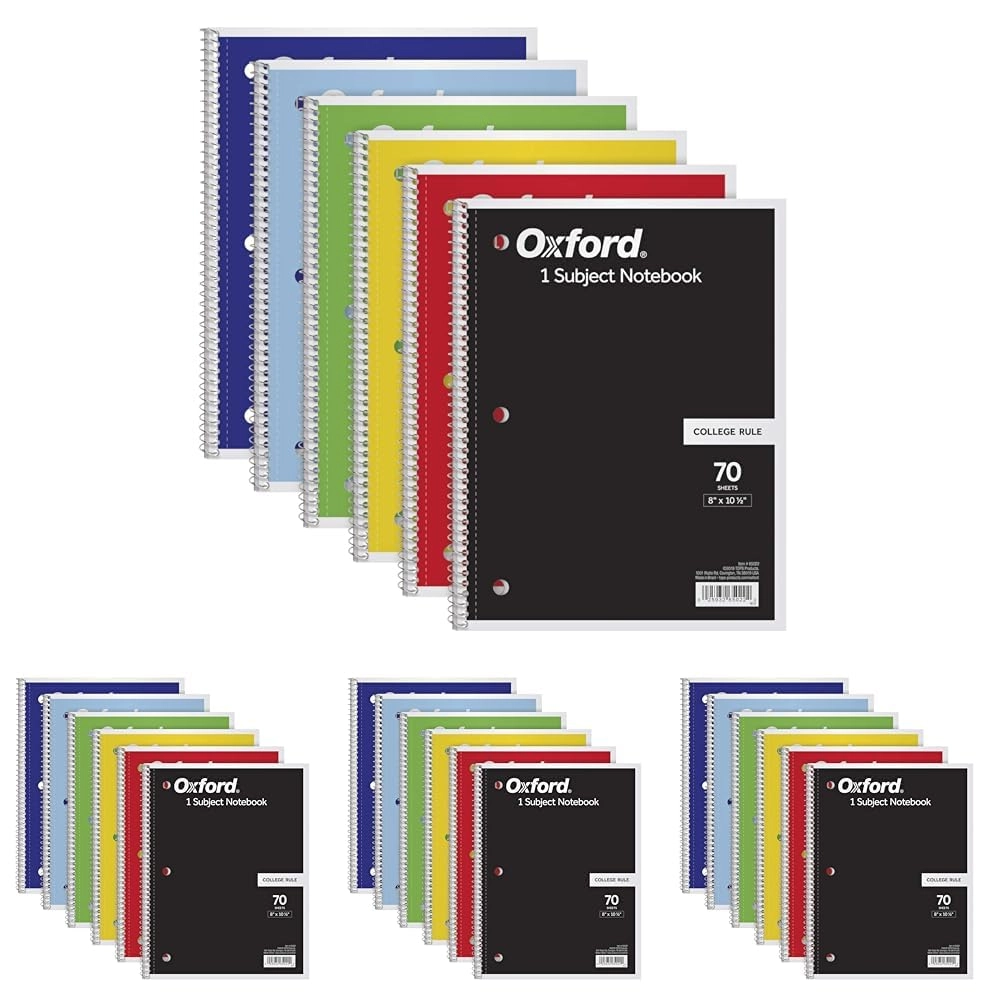 TOPS Business Forms, Inc. Spiral Notebook 8 x 10-1/2 Inch Spiral - Lined 70 Sheets