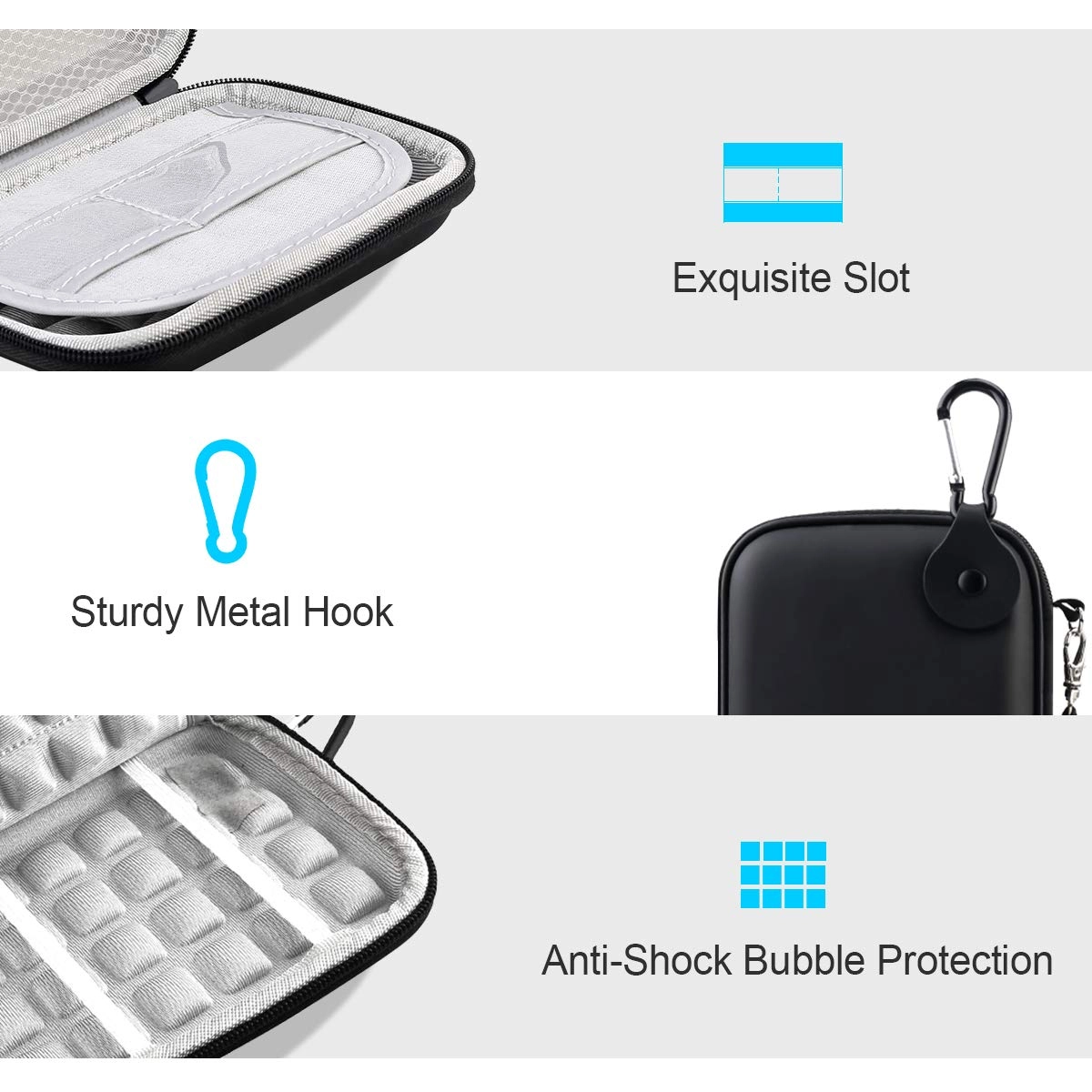 Hard Drive Carrying Case - 1TB 2TB 3TB 4TB 5TB 6TB