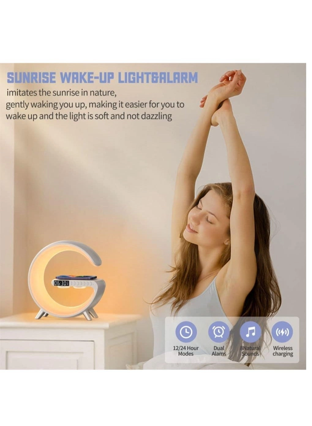 Wireless Charger Atmosphere Lamp - Mood Lighting RGB Color Changing