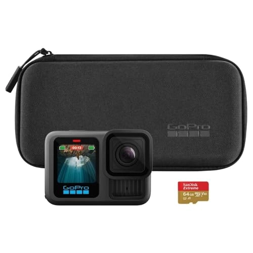 HERO13 - 5.3K60 + The Handler + Enduro battery + Curved Adhesive Mount + 64GB SD card + case