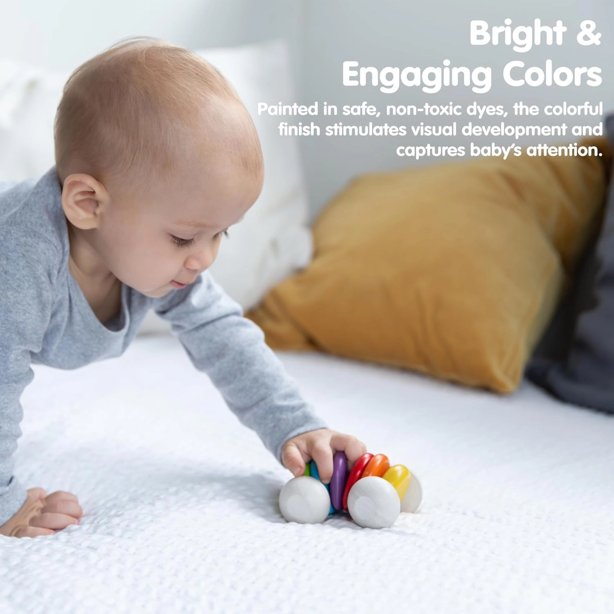 Baby Car - Wooden rattle Lightweight
