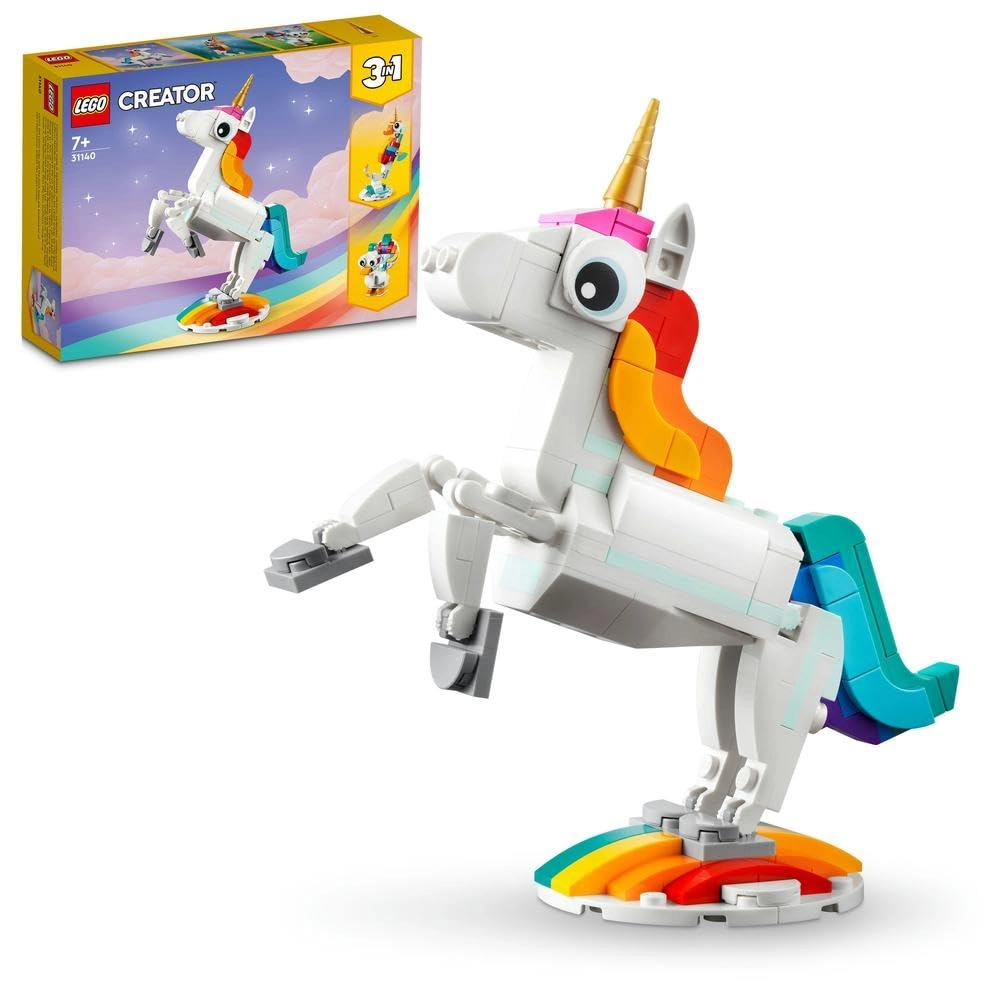 Creator 3 in 1 Magical Unicorn (31140) - Rainbow Ages 7+