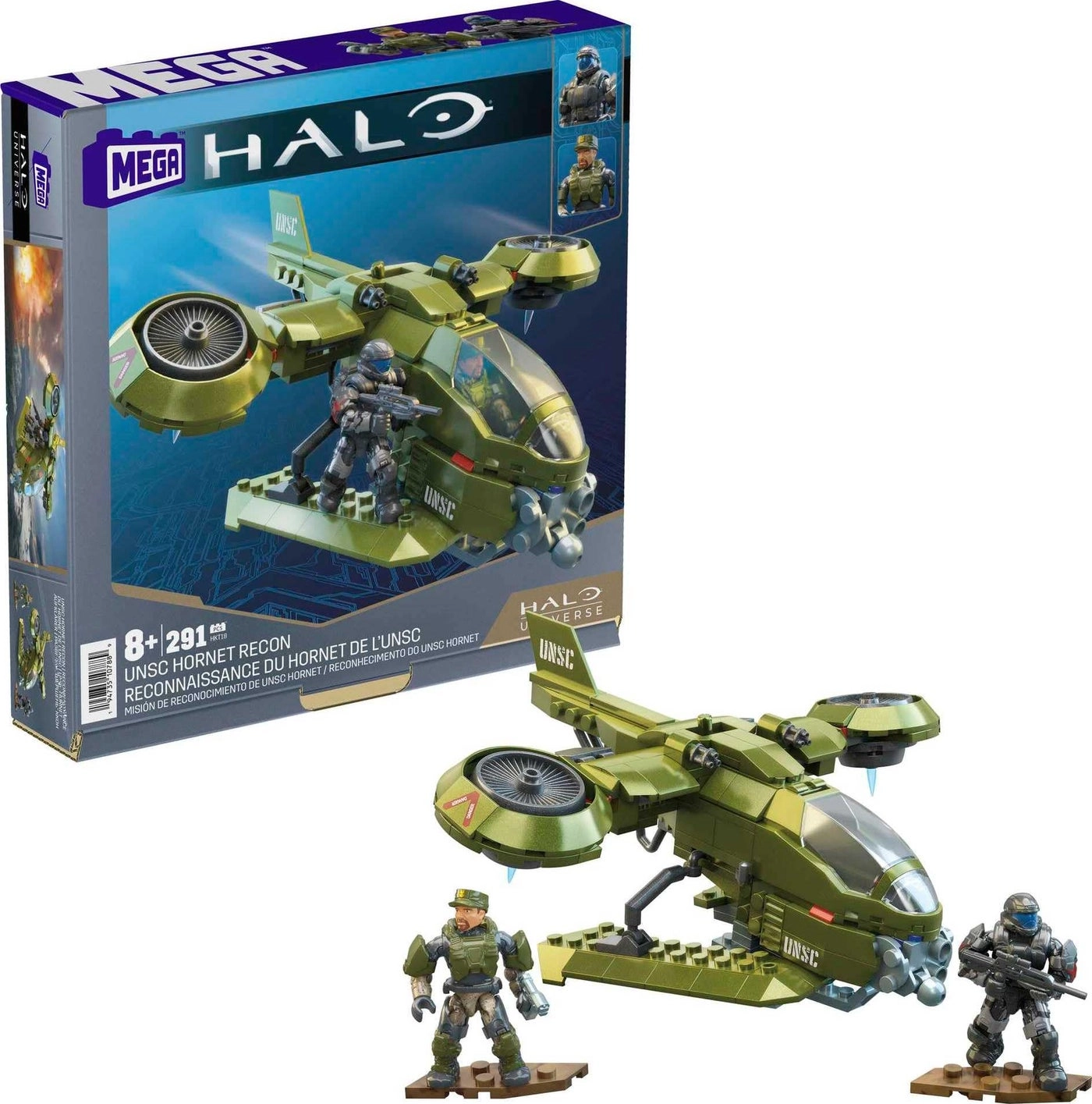 MEGA Halo UNSC Hornet Recon Aircraft - 291 pcs