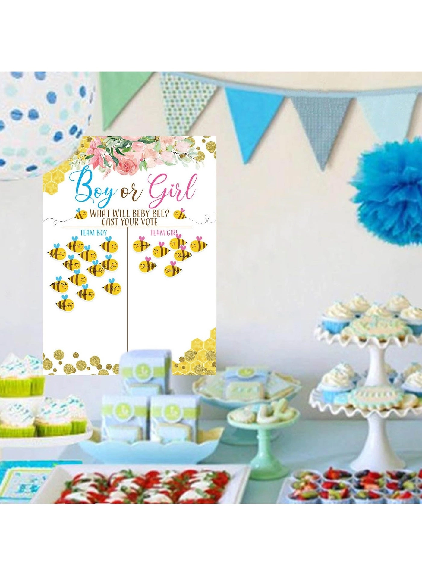 Baby Gender Reveal Board - 36 piece(s)