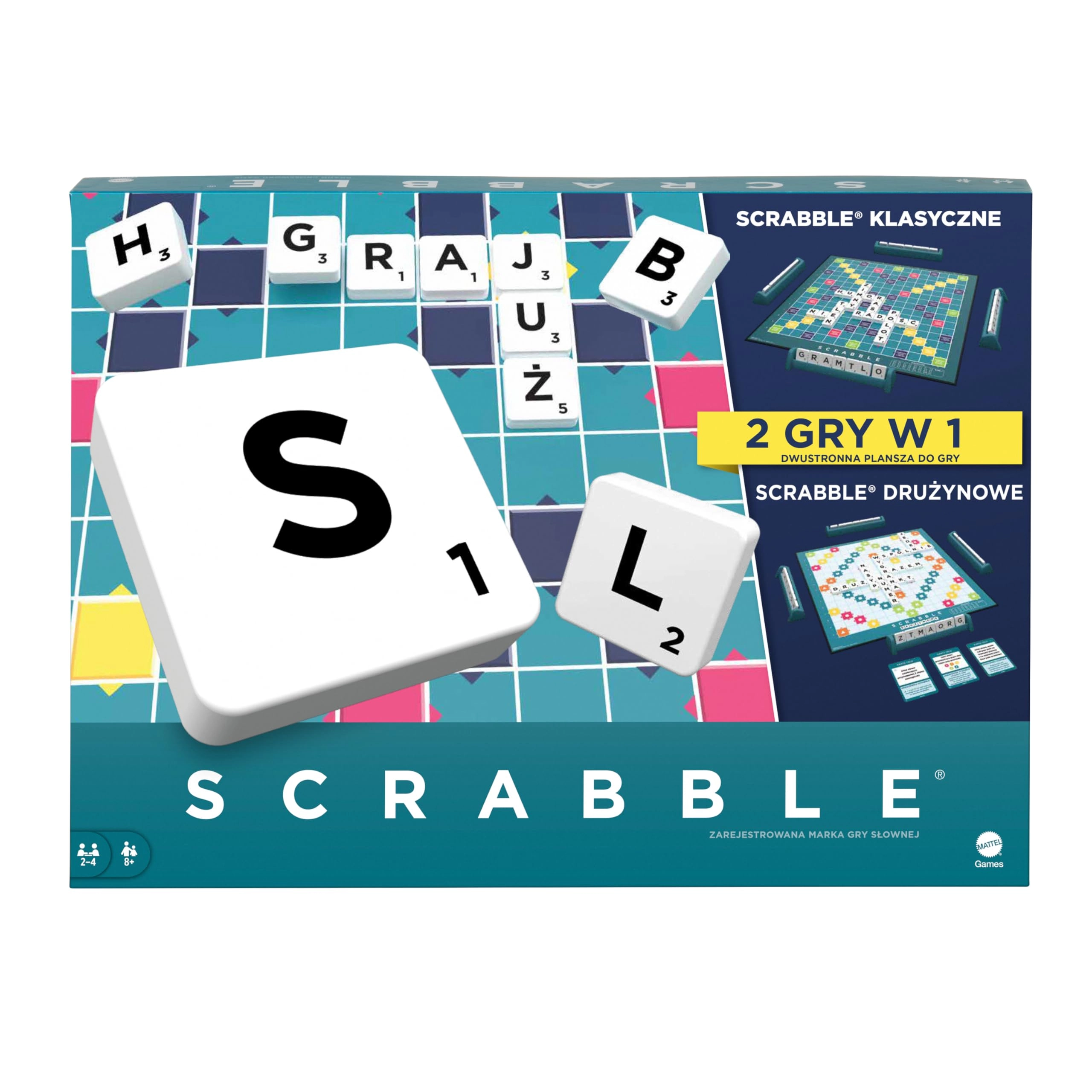 Mattel Games Scrabble: Two in One (Polish)