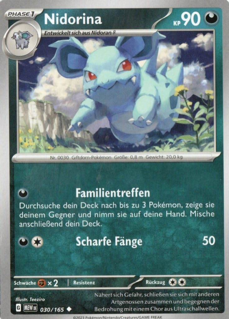 MZTCG Nidorina MEW 030-151 - German
