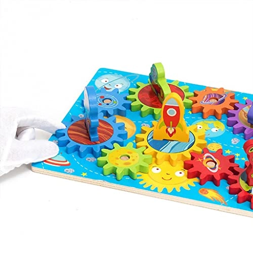 Gear Building Block Toy Set - 1pcs Board 10pcs Gears 5pcs Blocks