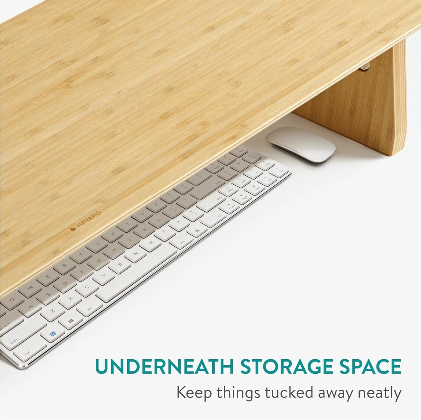 Dual Monitor Stand - Real Wood Double Width