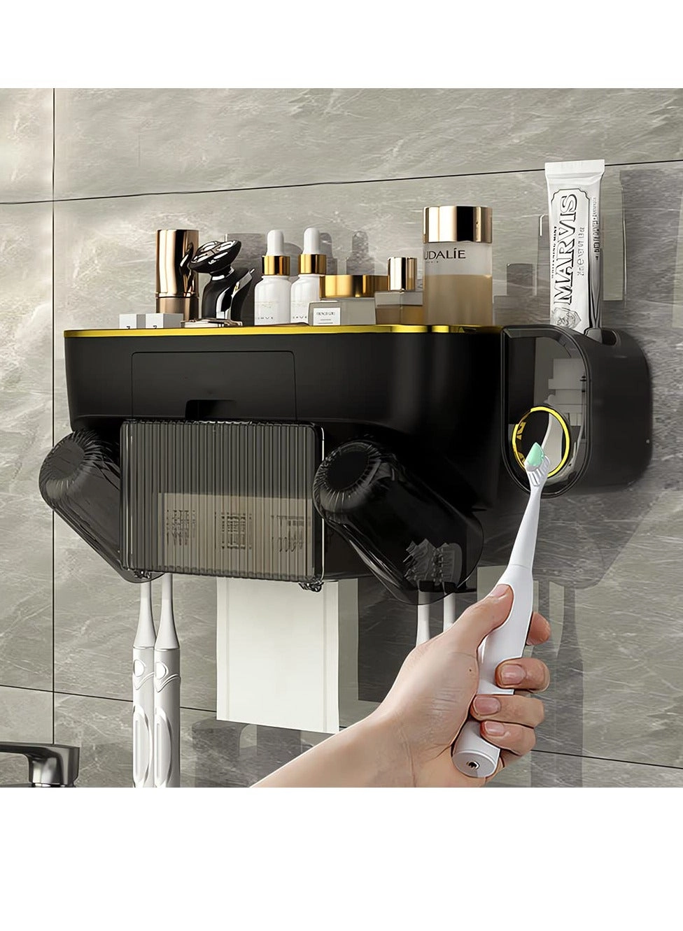 Toothbrush Holder - 4 Wall Mounted