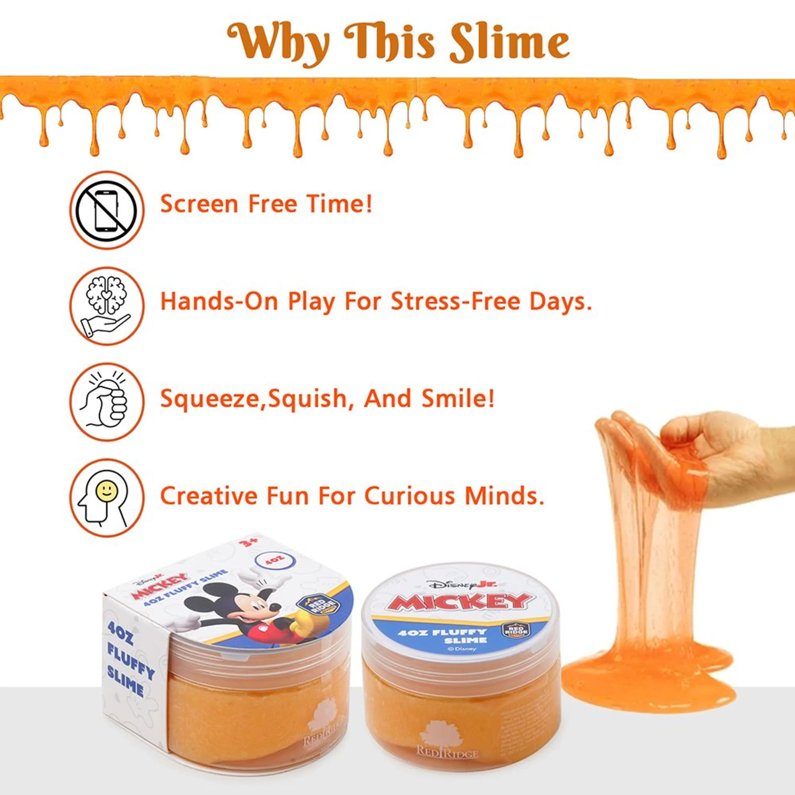 Disney Mickey Fluffy Slime - 3+