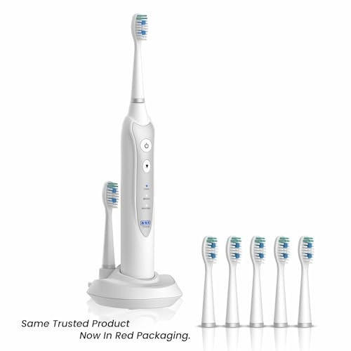 Sonic Toothbrush - 3 Brushing Modes 5 Replacement Heads Inductive Charging
