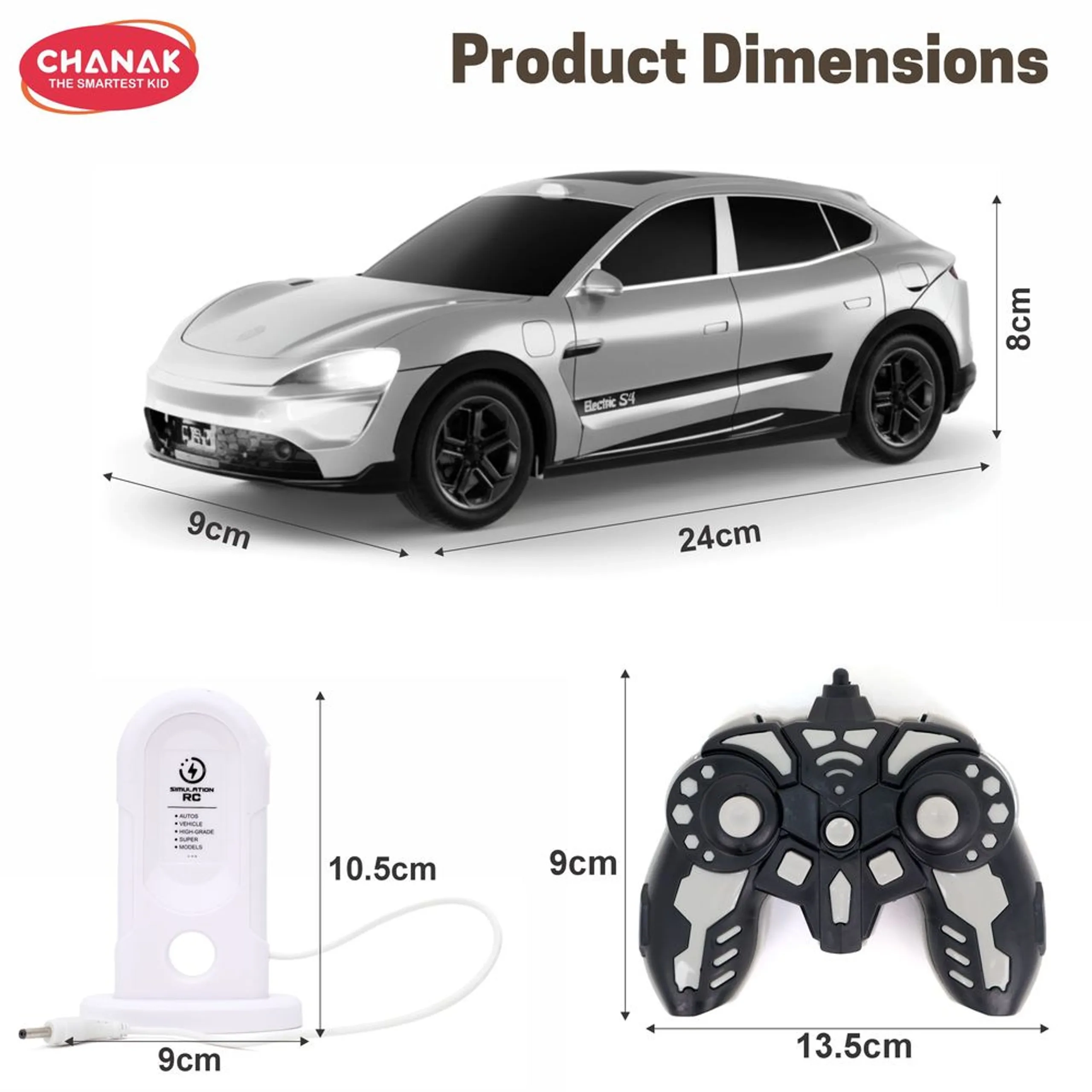 High-Speed RC Coupe SUV Car - 2.4Ghz LED headlights
