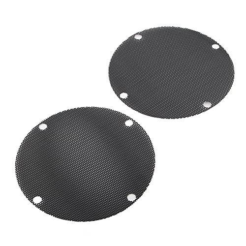 Zhisheng Motorcycle Iron Mesh Speaker Grills - Rear 2PCS Black
