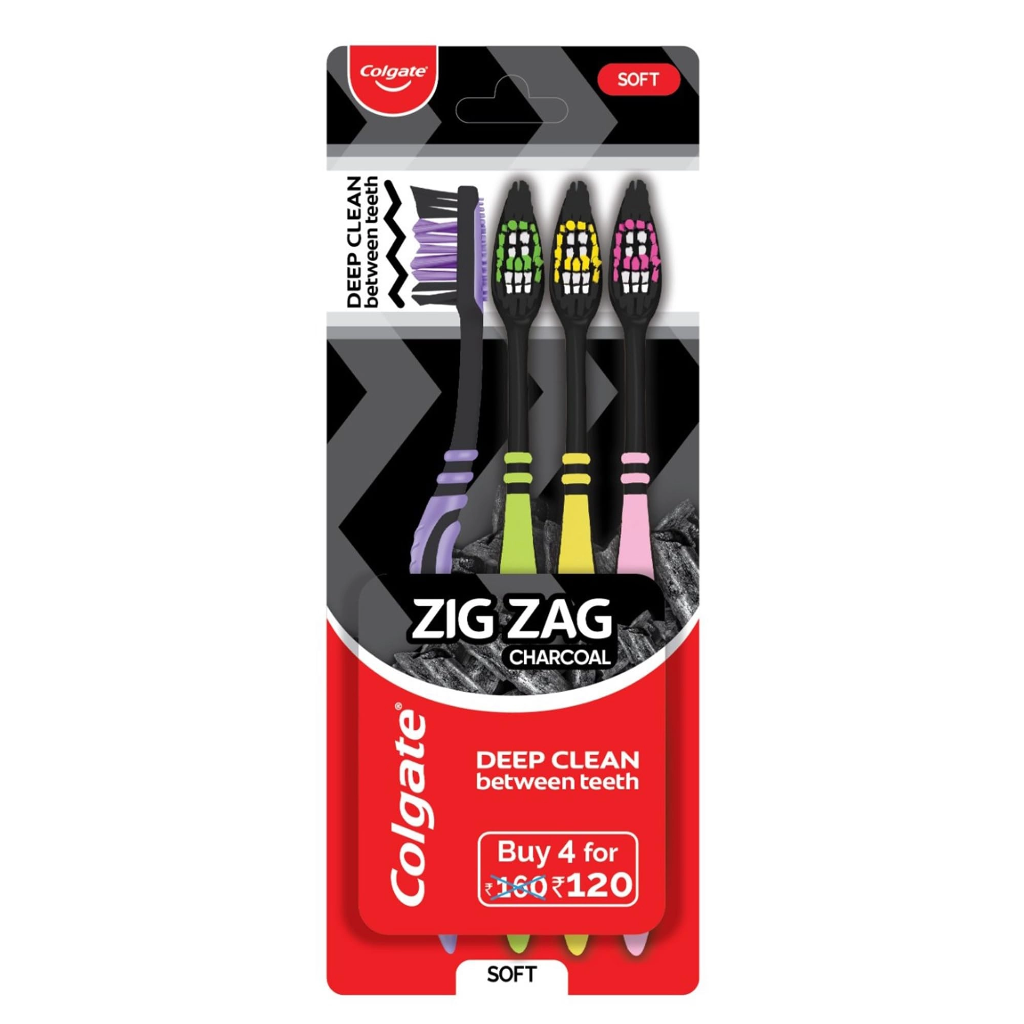Colgate-Palmolive (India) Ltd ZigZag - Soft 4-Piece Pack